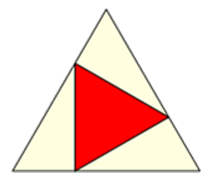 Drittel-Fläche eines Dreiecks