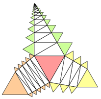 Multipler Pythagoras: 3-Sterne aus 3 Türmen