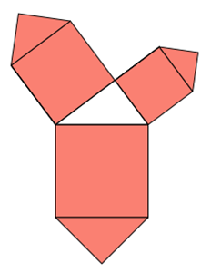 Pythagoras mit 1,25 Quadraten