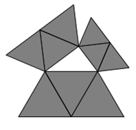 Pythagoras mit 3 Dreiecken