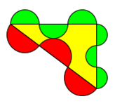 Pythagoras mit 3 Halbkreisen