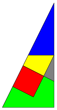 Pythagoras mit zerlegbarem Quadrat