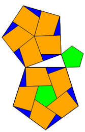 Pythagoras: Zerlegungsbeweis mit regelmäßigen n-Ecken