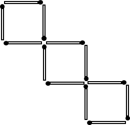 Streichholz-Aufgabe: 6 Quadrate