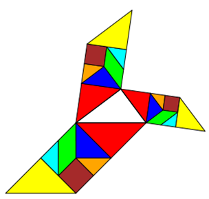 Pythagoras mit Tangram: Parallelogramme
