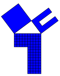 Pythagoras mit gleichen Flächen